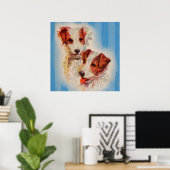 NIEDLICHER Jack Russell Terriers Poster (Heimbüro)