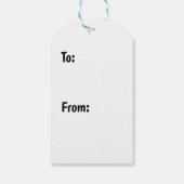 Niedlicher Jahrgang Weihnachten Kätzchen Weihnacht Geschenkanhänger (Rückseite)