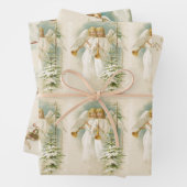 Niedlicher Jahrgang Weihnachten Viktorianische Eng Geschenkpapier Set (Beispiel)