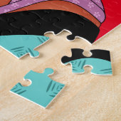 Niedlicher japanischer Geisha Puzzle (Seite)