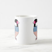 Niedlicher Java-Sperling-Cartoon zeichnend Kaffeetasse (Mittel)