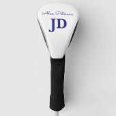 Niedlicher JD Abschluss Personalisierter Name Golf Headcover (Vorderseite)