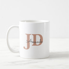 Niedlicher JD Abschluss Personalisierter Name Kaffeetasse