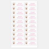 Niedlicher Jerboa-Cartoon mit langem Ohr personali Etiketten (Blatt)