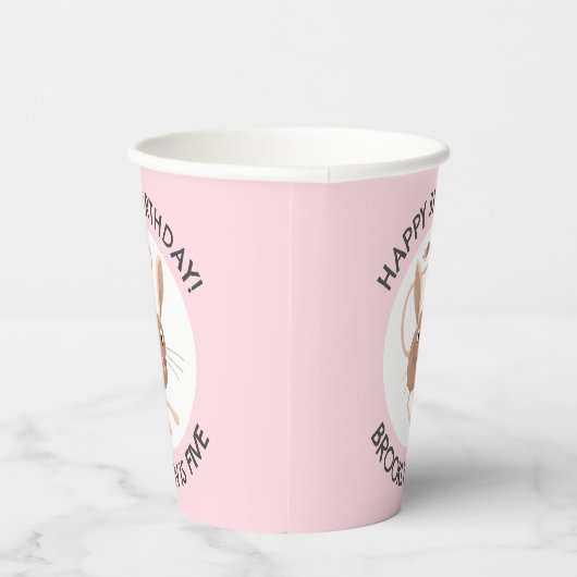 Niedlicher Jerboa mit langem Ohr personalisierter Pappbecher (Rechts)