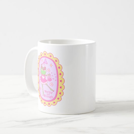 Niedlicher Jolly Frog - würdig und genug Kaffeetasse (Vorderseite Links)