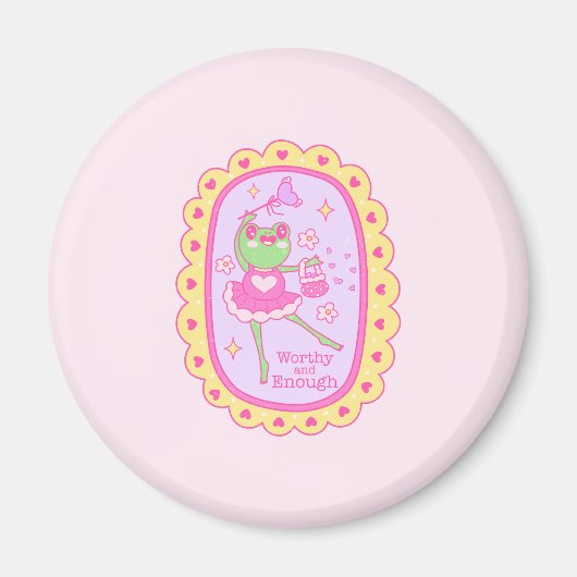 Niedlicher Jolly Frog - würdig und genug Magnet (Vorne)