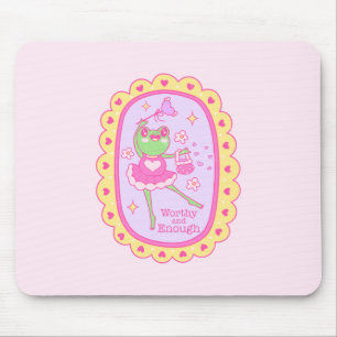 Niedlicher Jolly Frog - würdig und genug Mousepad