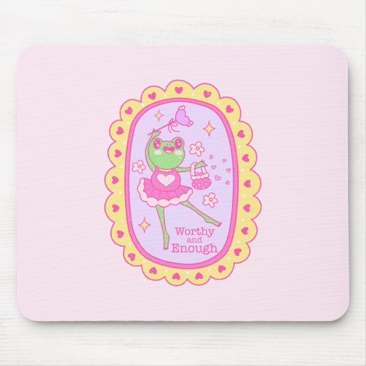 Niedlicher Jolly Frog - würdig und genug Mousepad (Vorne)