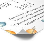 Niedlicher Junge Astronauten-Weltraum Sage kein Ki Poster (Ecke)