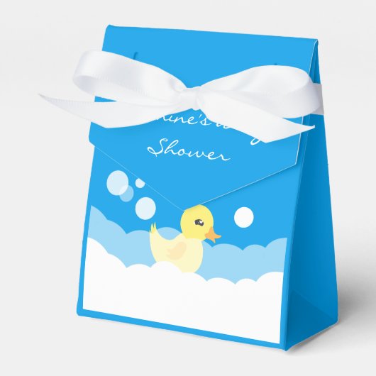 Niedlicher Junge Gummi Ducky Babydusche Geschenkschachtel (Vorderseite)