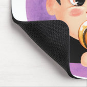 Niedlicher Junge in einem Vampirkostüm Mousepad (Ecke)