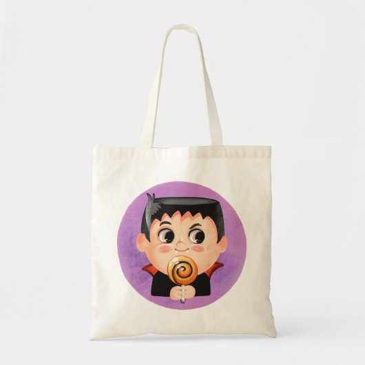 Niedlicher Junge in einem Vampirkostüm Tragetasche (Vorne)