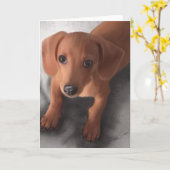 Niedlicher Junge je Karte (Gelbe Blume)