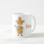 Niedlicher Junge mexikanische Kaffeetasse (VorderseiteRechts)