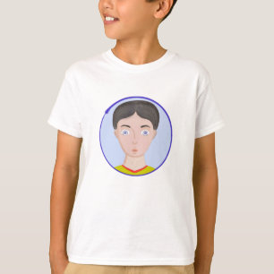 Niedlicher Junge mit großen Augen T-Shirt