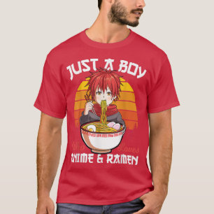 Niedlicher Junge nur ein Junge, der Liebe Anime un T-Shirt