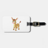 Niedlicher junger Donkey mit großen blauen Augen Gepäckanhänger (Vorderseite horizontal)