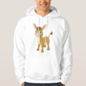 Niedlicher junger Donkey mit großen blauen Augen Hoodie (Vorderseite)