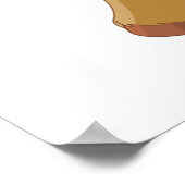 Niedlicher junger Donkey mit großen blauen Augen Poster (Ecke)