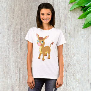 Niedlicher junger Donkey mit großen blauen Augen T-Shirt