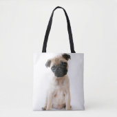 Niedlicher junger Mops-Hund Tasche (Vorderseite)