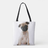 Niedlicher junger Mops-Hund Tasche (Rückseite)