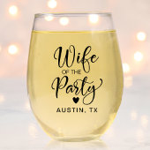 Niedlicher Junggeselinnen-Abschied Weinglas Ohne Stiel