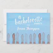 Niedlicher Junggeselinnen-Abschied: Wellness-Cente Einladung (Vorderseite)