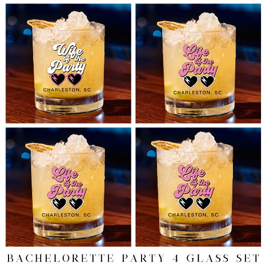 Niedlicher Junggeselinnen-Abschied Whiskyglas