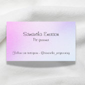 Niedlicher Junghund pfropft große Farbe beruflich Visitenkarte