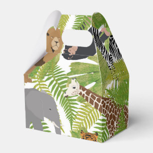 Niedlicher Jungle Animals Safari Boy   Mädchen Geschenkschachtel