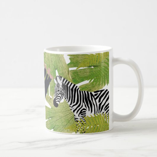 Niedlicher Jungle Animals Safari Boy | Mädchen Kaffeetasse (Rechts)