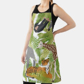 Niedlicher Jungle Animals Safari Boy | Mädchen Schürze (InSitu)