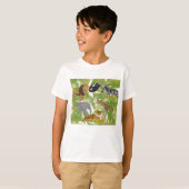 Niedlicher Jungle Animals Safari Boy | Mädchen T-Shirt (Vorne ganz)