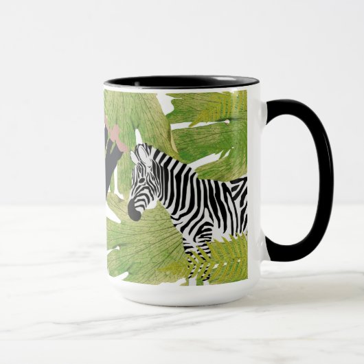 Niedlicher Jungle Animals Safari Boy | Mädchen Tasse (Rechts)