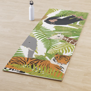 Niedlicher Jungle Animals Safari Boy Mädchen Yogamatte