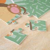 Niedlicher Jungle Lion - Funny Zoo Animals Puzzle (Seite)