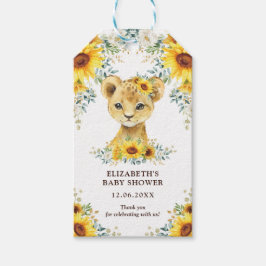 Niedlicher Jungle Lion Sonnenblumen Baby Dusche Ge Geschenkanhänger
