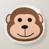 Niedlicher Jungle Safari Cartoon Rundes Kissen (Vorderseite)