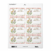 Niedlicher Jungle-Safari-Jungle-Tiernamensticker (Vorne)