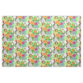 Niedlicher Jungle Safari Kinder Cartoon Tier Stoff (Fat Quarter (45,7 x 55,9 cm))