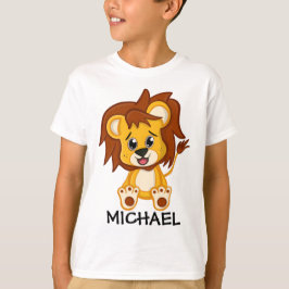 Niedlicher Jungle Safari Lion Animal Kids T-Shirt