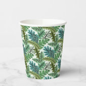 Niedlicher Jungle Safari Wildes Leaf Verlasse Gebu Pappbecher (Links)