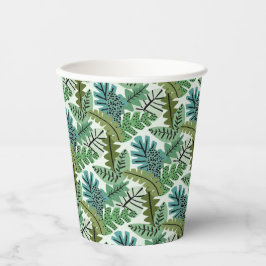 Niedlicher Jungle Safari Wildes Leaf Verlasse Gebu Pappbecher