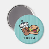 Niedlicher Junk Food-Magnet Magnet (Vorderseite/Rückseite)