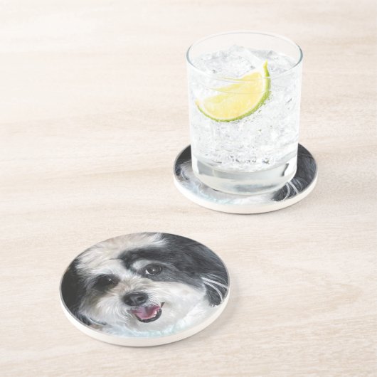 Niedlicher K-Cee Zuchon Dog Untersetzer (Seite)