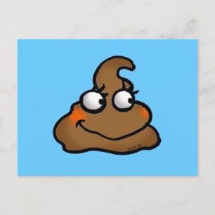 Niedlicher kack postkarte