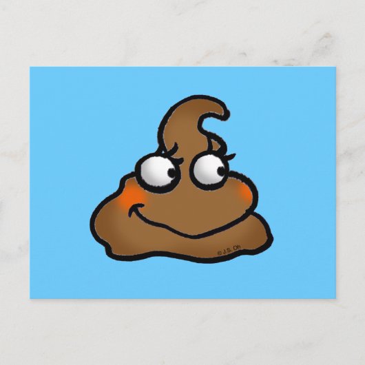 Niedlicher kack postkarte (Vorderseite)