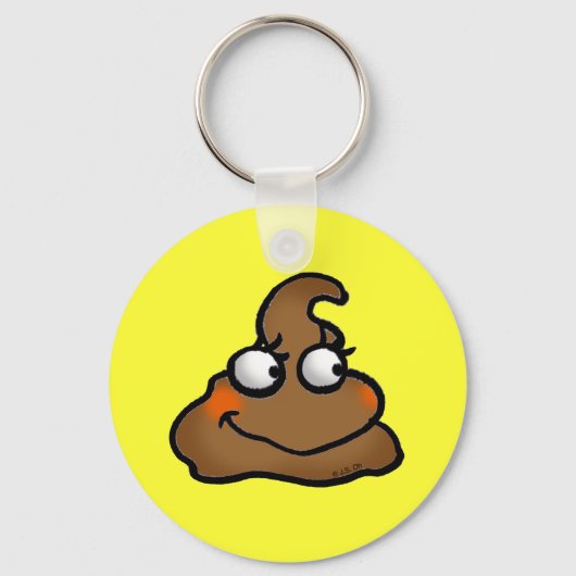 Niedlicher kack schlüsselanhänger (Vorderseite)